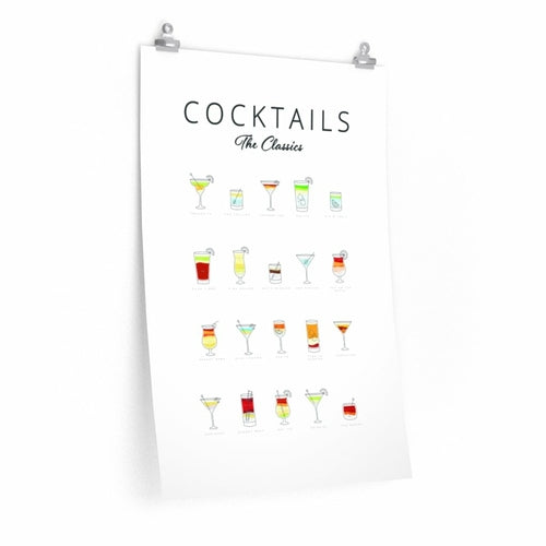 Classic Cocktails Art Print – Premium Matte Poster for Bar &amp; Home Decor 🍸✨