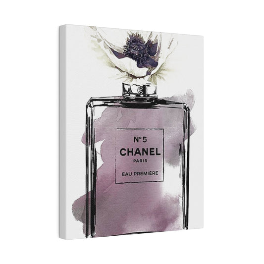 Coco Channel Perfume Art Canvas