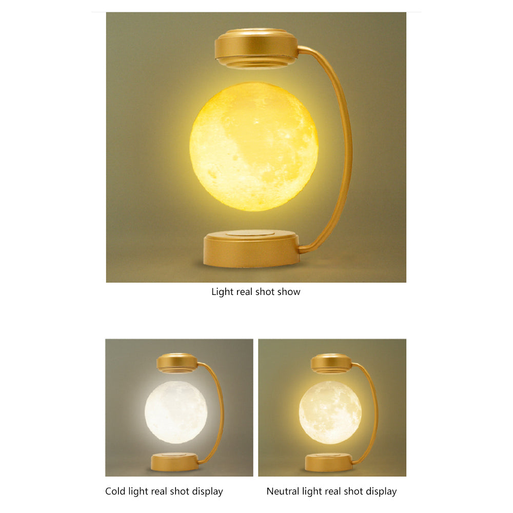 Levitating Moon Lamp – Magnetic Floating LED Light with Touch Control 🌙✨